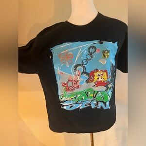 NFL Junk Food X SpongeBob x King Saladeen Spongebob X Patrick Tee Black Large